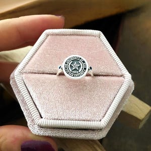 Silver Diamond College Class Rings, Women's Class Ring, Silver Graduation Rings, Custom Class Rings, Graduation Rings, College Class Rings