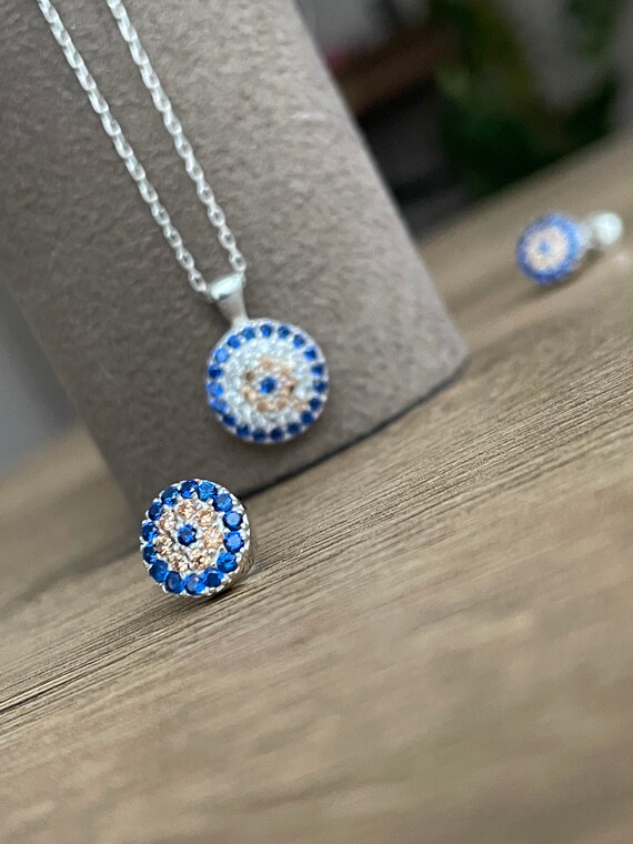 Nazar outlet necklace silver