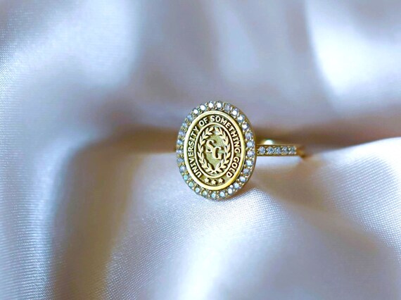 Gold Women s Class Ring Gold Graduation Rings Women s Class Ring