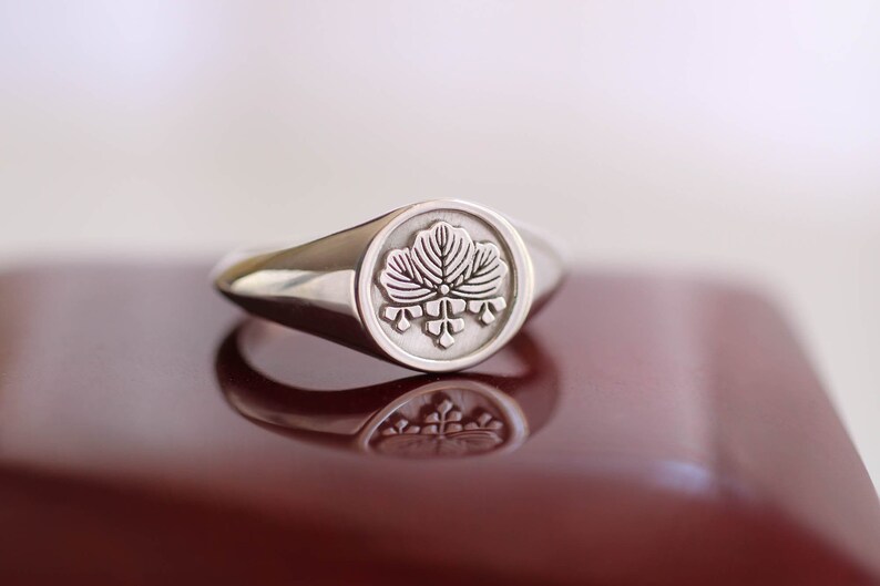 Family Crest Ring Japanese Mens Rings Family Crest Etsy