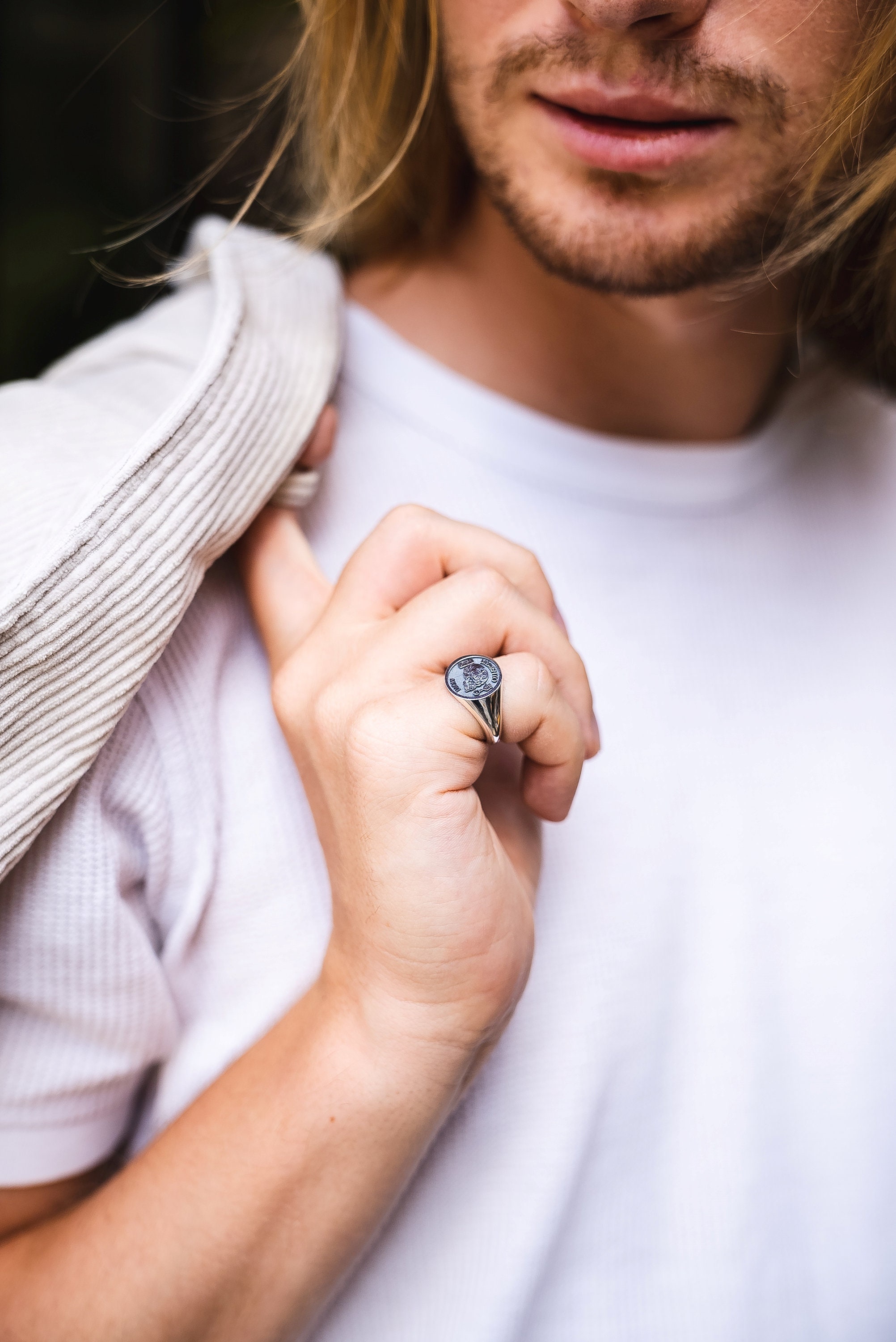 Memento Mori Ring, Memento Mori Signet Ring, Silver Memento