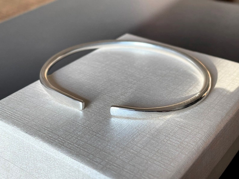 Silver Cuff Bracelet, Silver Cuff Bangle, Silver Cuff Bangle Bracelet, Sterling Silver Cuff Bangle, Bracelet Silver Cuff, Cuff Silver Bangle image 5