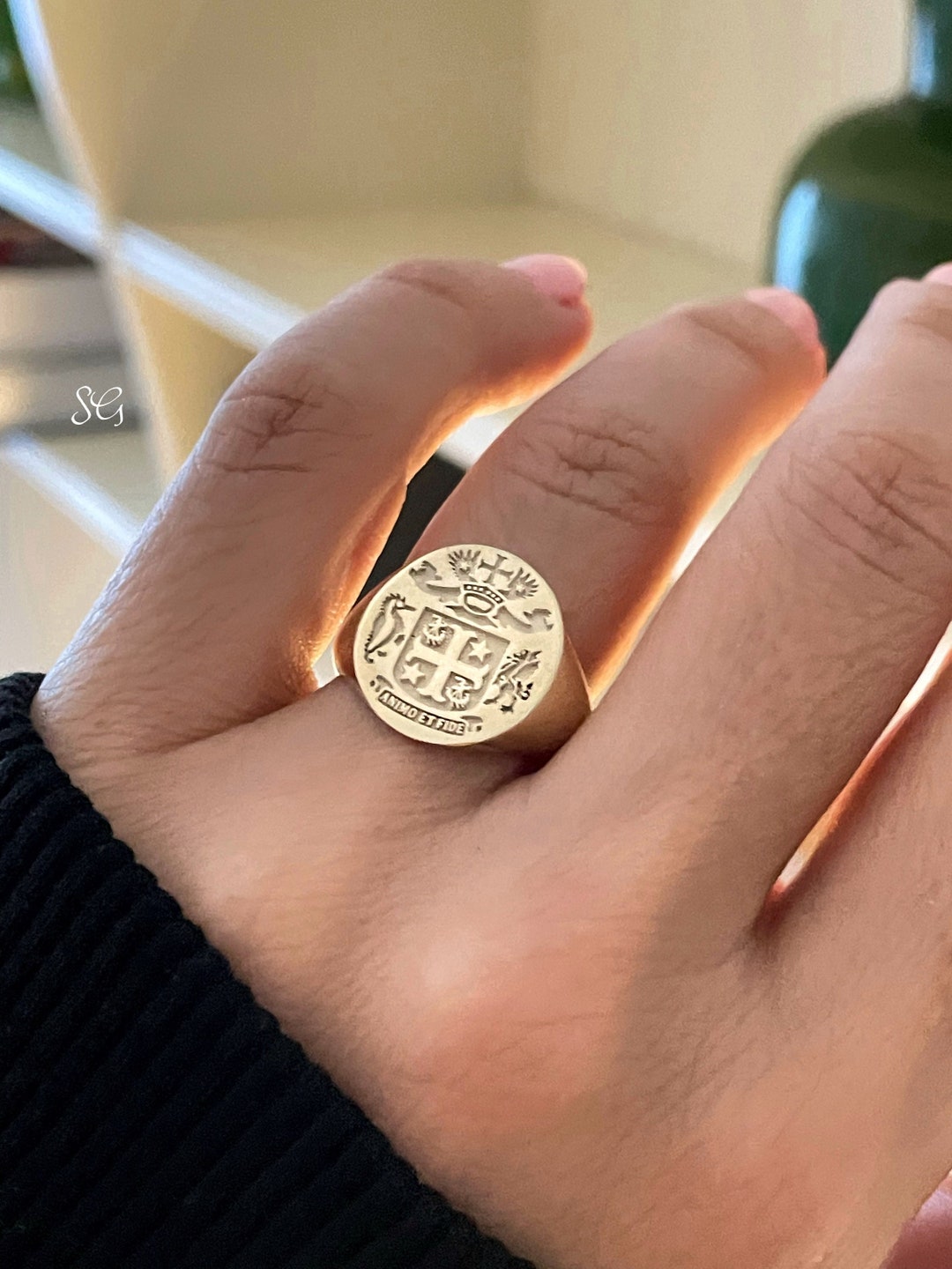 アクセサリー GLADHAND & Co. FAMILY CREST RING GLAD HAND/グラッドハンド】「Family Crest Ring/ファミリー