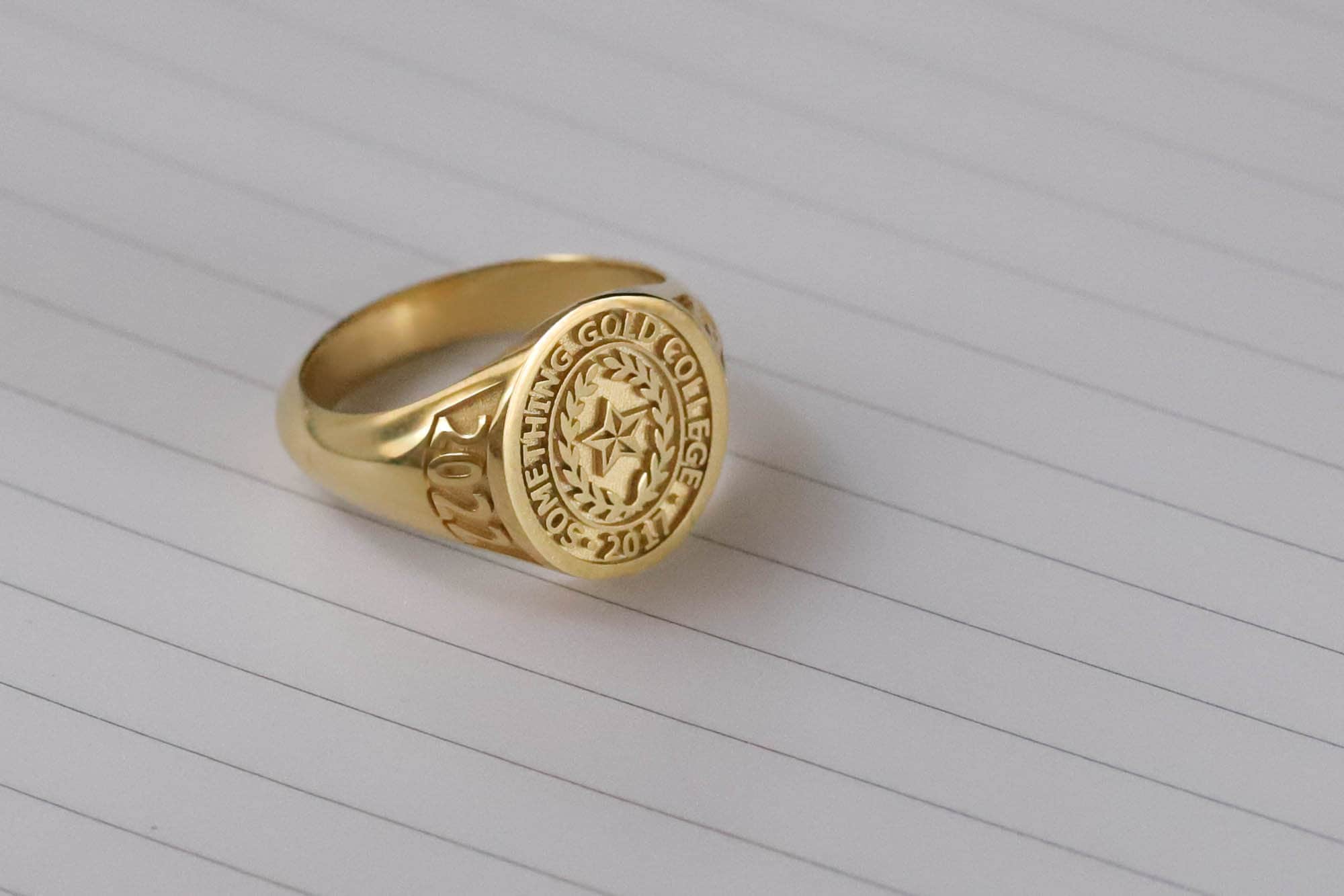 Gold Class Rings, Graduation Rings, 10k Gold Class Ring, 14k Gold 
