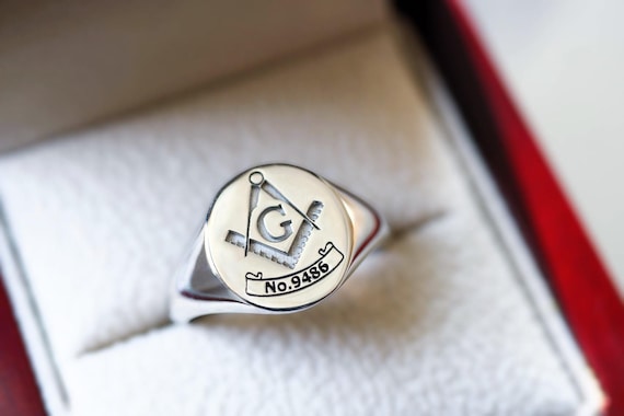 Masonic Rings with Lodge Number, Freemason Ring, Masonic Rings, Master Mason Rings, Free Mason Ring, Mens Masonic Rings, Masonic Jewelry