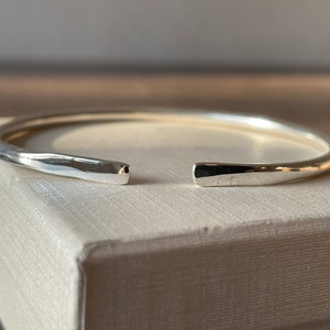 Silver Cuff Bracelet, Silver Cuff Bangle, Silver Cuff Bangle Bracelet, Sterling Silver Cuff Bangle, Bracelet Silver Cuff, Cuff Silver Bangle image 3