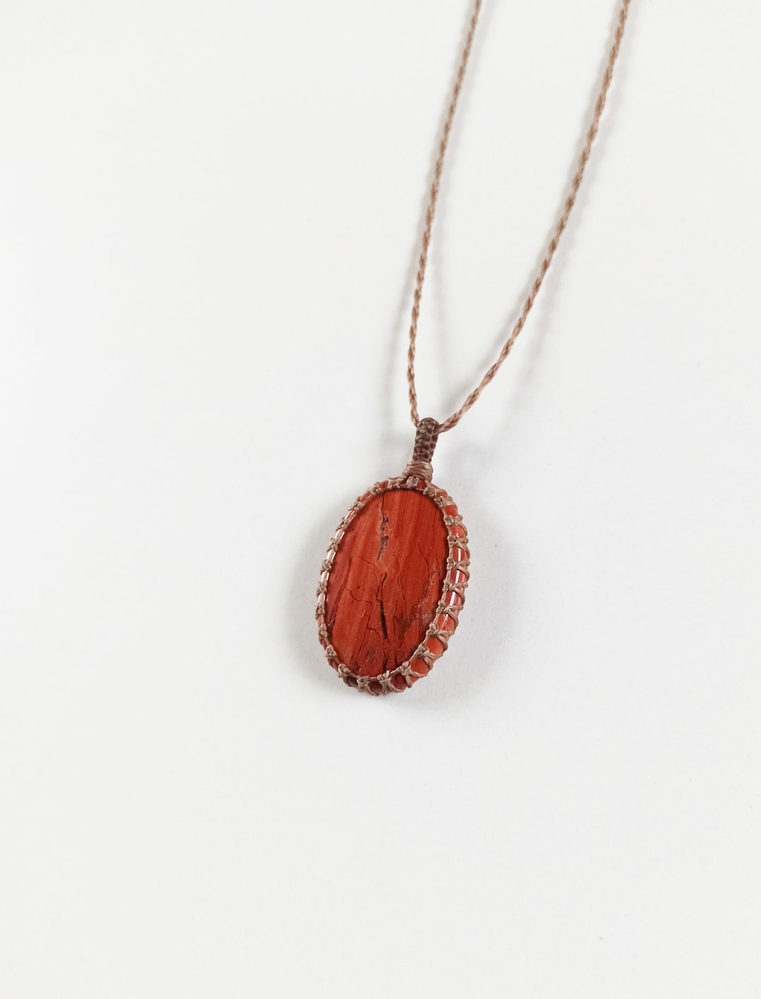 Jaspe kambaba pendentif pierre roulée naturelle - Site grossiste