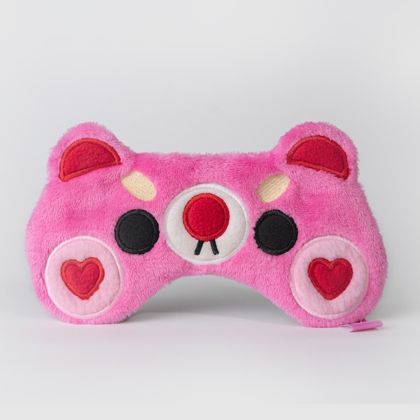 Sweet Bear Eye Mask | Pink Plush Sleep Mask | Coquette Eye Cover | Handmade