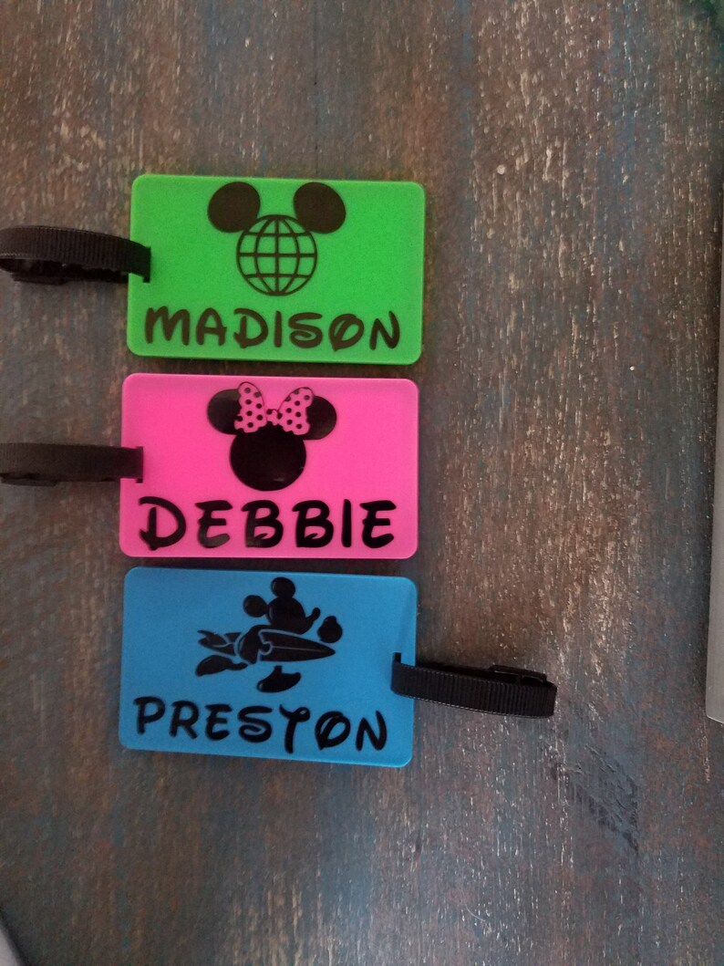personalized disney luggage tags