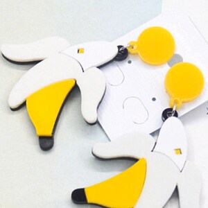 Banana Acrylic earrings