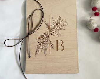 Christmas Card Keeper, Cards of Christmas Past, Christmas Card Album,  Christmas Card Holder, Wooden Engraved, Personalized, Keepsake Book 