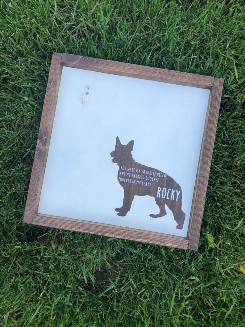 Pet Memorial Collar Sign Collar Memorial Sign Dog Memorial Etsy