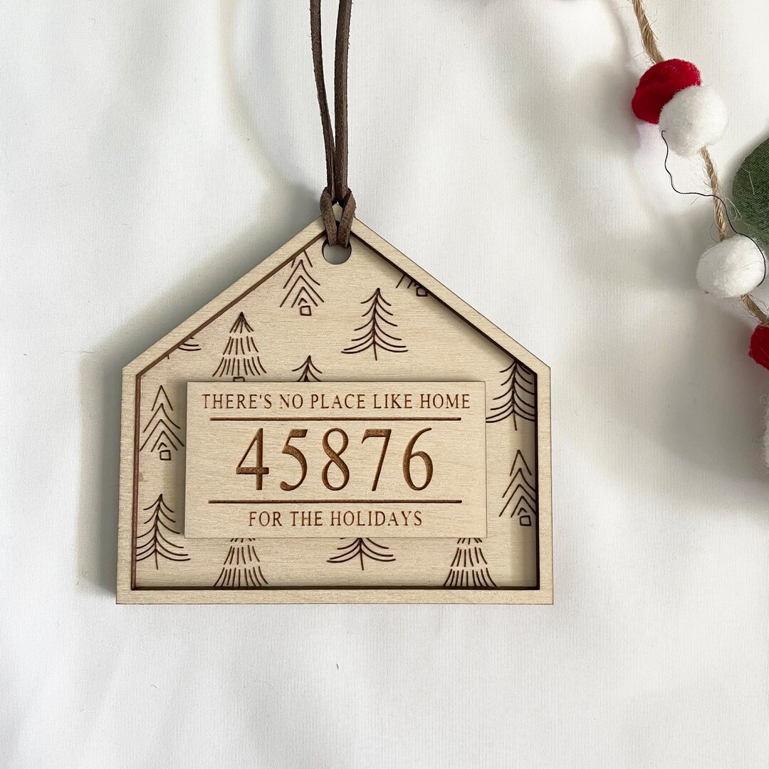 Personalized Home Keepsake, Home Sweet Home Christmas Ornament, First
