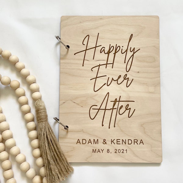 Laser Engraved Wedding Card Keeper: Keepsake Album, Organizer