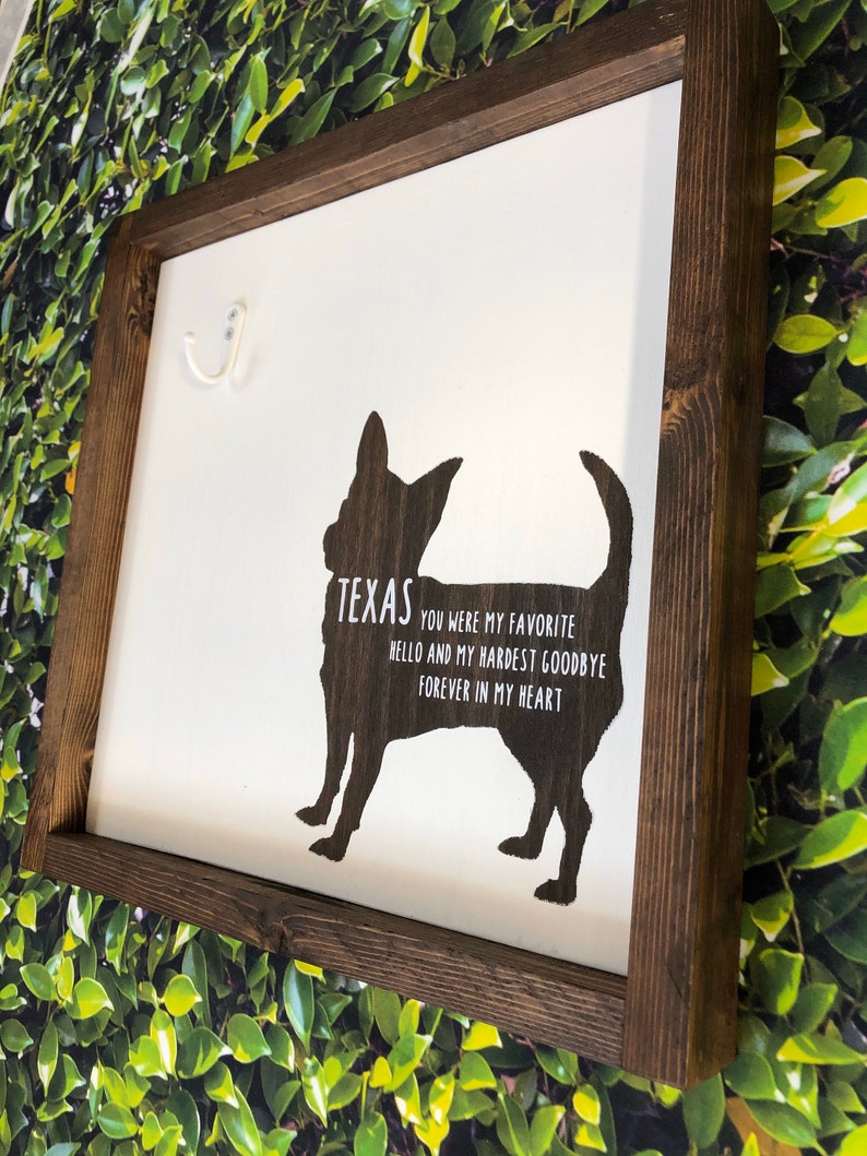 Pet Memorial Collar Sign Collar Memorial Sign Dog Memorial Etsy