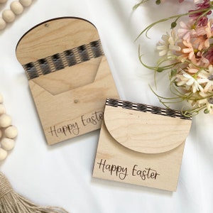 Easter Gift Card Holder, Money Holder, Wooden Gift Card Holder, Easter Gift, Gift Card Packaging, Reusable Gift Card Holder