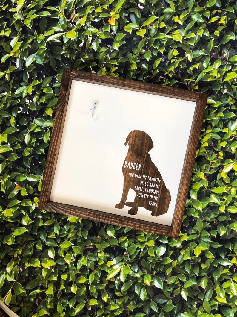 Pet Memorial Collar Sign Collar Memorial Sign Dog Memorial Etsy