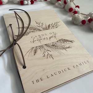 Christmas Card Keeper, Christmas Card Holder, Christmas Card Keepsake, Christmas Card Booklet, Card Organizer, Cards of Christmas Past