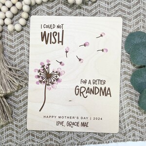 DIY Handprint Sign, Mother’s Day Gift, Mother’s Day Handprint Sign, Fingerprint Sign, Gift for Mom from Kids, Gift for Grandma