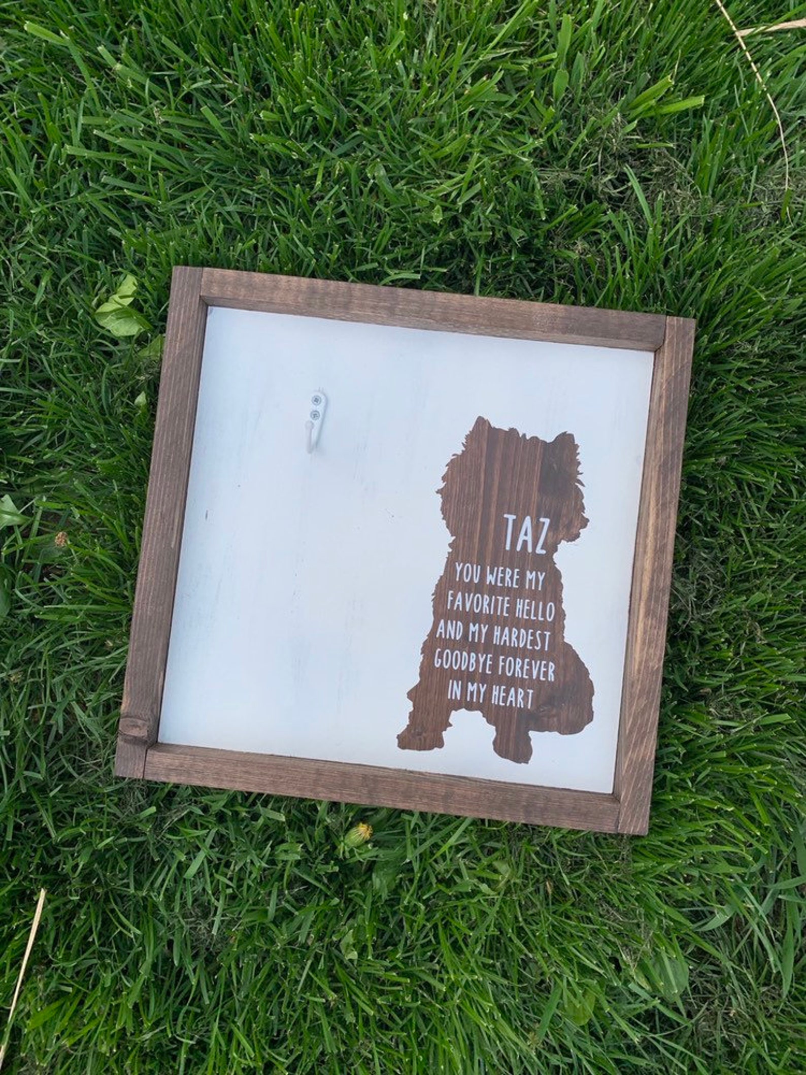 Pet Memorial Collar Sign Collar Memorial Sign Dog Memorial Etsy