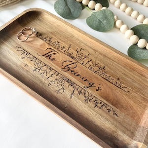 Wedding Gift, Personalized Wedding Gift, Wedding Ring Tray, Engagement Gift, Trinket, Dish Tray, Personalized Gift for Her, Wedding Keepsake
