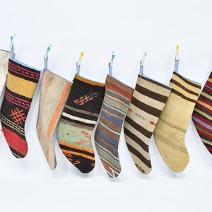 Kilim Stockings, Holiday Stocking, Personalized Gift, Candy Stockings, wall Hanging Socks, Santa Claus Gifts, Ornament Stockings,
