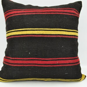 Designer Pillows, Personalized Pillow, Body Pillow, 28x28 Black Cushion, Striped Pillow Cover, Neutral Pillow, Home Decor Gift Pillow,   177