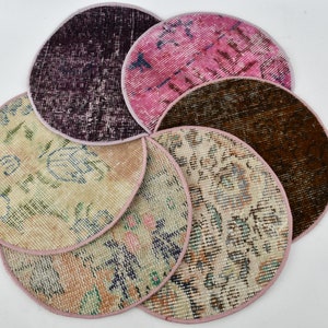 Best Supla, Kilim Supla, Coffee Cup Pad, Beige Supla, Rug Underplate, Hand Crafted Placemat, Oriental Carpet Pad, Gift Underplate,