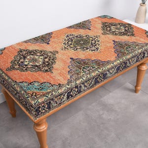 Shoe Storage Bench,andmade Furniture, Vanity Pouf Stool, Entryway Bench, Bohemian Bench, Long Rectangular Bench, Bench For Bedroom,