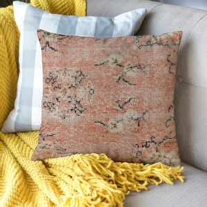 Outdoor Decor, Kilim Pillow, Turkish Pillow, Pillow Cover, Home Decor Pillow, Print Chenille Rug, Indoor Pillow, Couch Case, Boho Cushion,