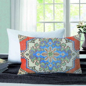 Personalized Printed Pillow, Kilim Pillow, Turkish Pillow, Pillow Cover, Home Decor Pillow, Indoor Pillow, Couch Case, Boho Cushion,