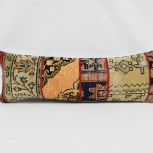 Turkish Kilim Pillow, Kilim Pillows, Body Pillow, 12x36 Orange Pillow Covers, Rug Cushion, Monogram Pillow, Cute Throw Pillow Covers,   1162
