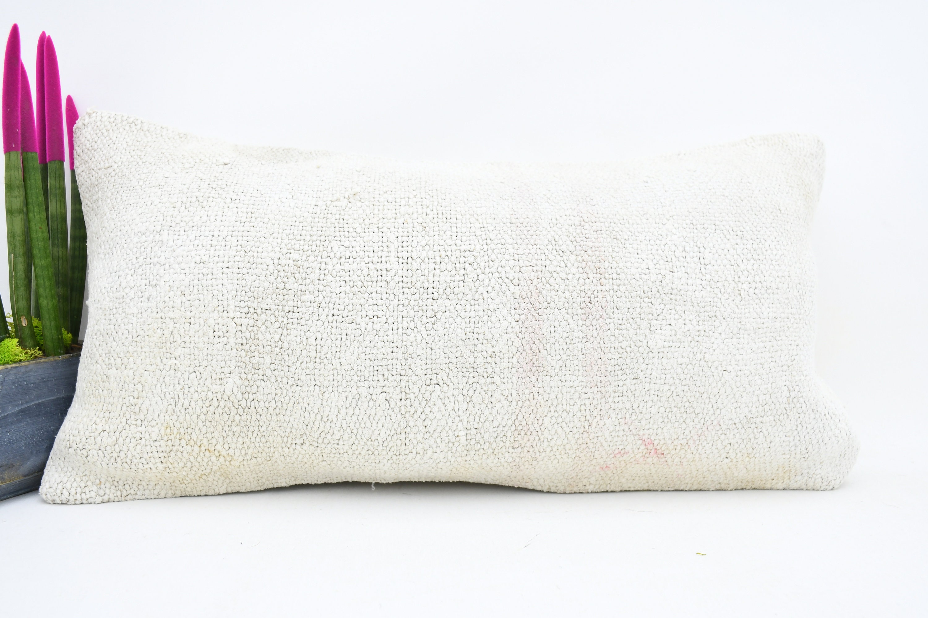 Vintage kilim pillow Authentic pillow Hemp pillow naturel | Etsy