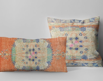 Kilim Pillow, Vintage Patterned Cover, Oriental Pillow, Kilim Pillow Cover, Home Decor Pillow, All Size Pillow, Pattern Pillow, Sofa Pillow