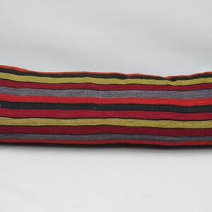 Personalized Pillow, Turkish Pillow, Antique Pillows, 16x48 Memory Cushion, Striped Pillow Covers, Nautical Cushion Case, 578
