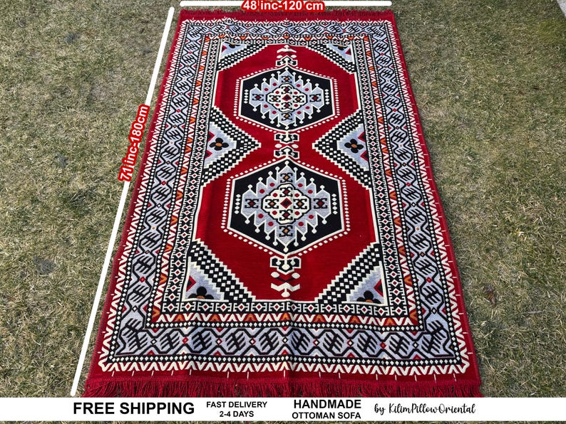 Sofa, Floor Sofa, Floor cushion, Arabic Sofa, Ottoman Sofa, Traditional Floor Cushion, Sark Kosesi, Couch Pillow, Turkish Kilim Pillow Matching Rug