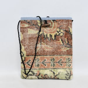 Anatolian Bag, Traditional Kilim Bag, Turkish Kilim Bag, Carpet Bag, Bags For Women, 12x14 inches, Best Gift For Her, Woven Bag, Makeup Bag,