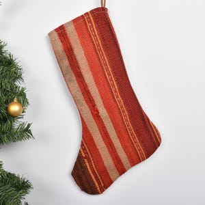 Handmade Stocking, Turkish Rug Stocking, Wall Hanging Socks, Santa Claus Gifts, Ornament Stockings, Luxury Unique Stocking, Natural Stocking