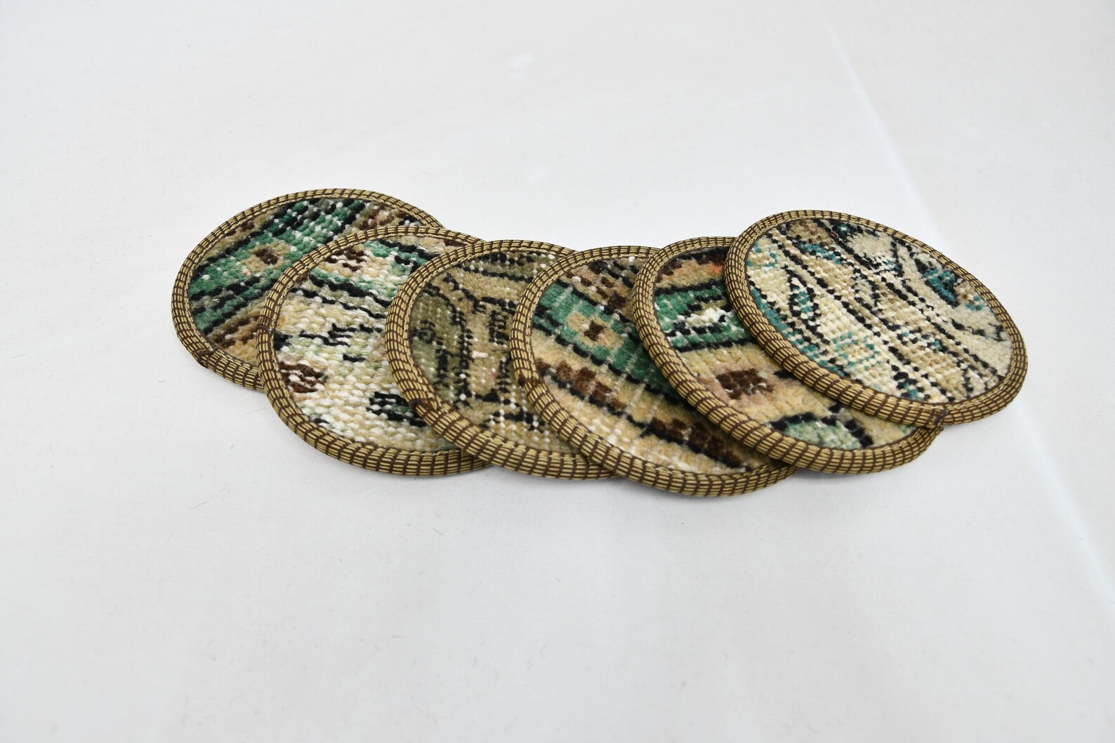 Tea Pad, Beer Coaster, Rug Coaster, Beige Coaster, Rug Coaster, Hand ...
