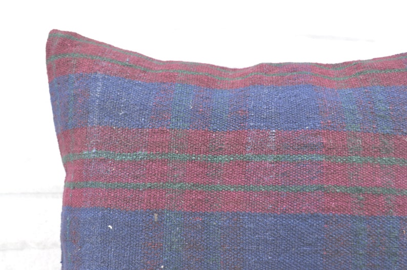 red striped kilim pillow anatolian kilim ethnic pillow 20x20 antique decorative kilim pillow pillow covers home decor kilim pillow No 2025