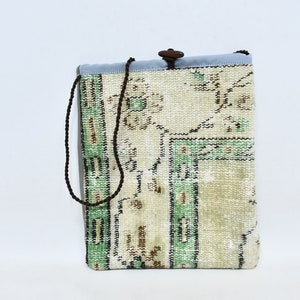 Kilim Bag, Turkish Bag, Handmade Rug Bag, Turkish Kilim Bag, Carpet Bag, Bags For Women, 12x14 inches, Hygienic Bag, Vintage Bag, 54