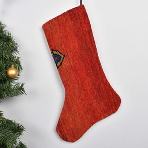 Kilim Christmas Stockings, Vintage Rug Stockings, Fireplace Stocking, Holiday Socks, Festive Footware, Handmade Christmas Socks,