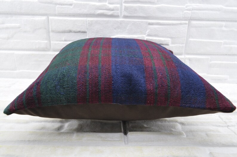 red striped kilim pillow anatolian kilim ethnic pillow 20x20 antique decorative kilim pillow pillow covers home decor kilim pillow No 2025