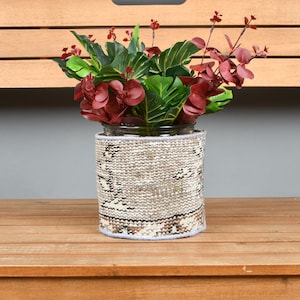 Hand Woven Storage Basket, Carpet Plant Basket, Decorative Plant Cover, Turkish Rug Basket, Indoor Planters, 6x7 Inches, Kilim planter, 4