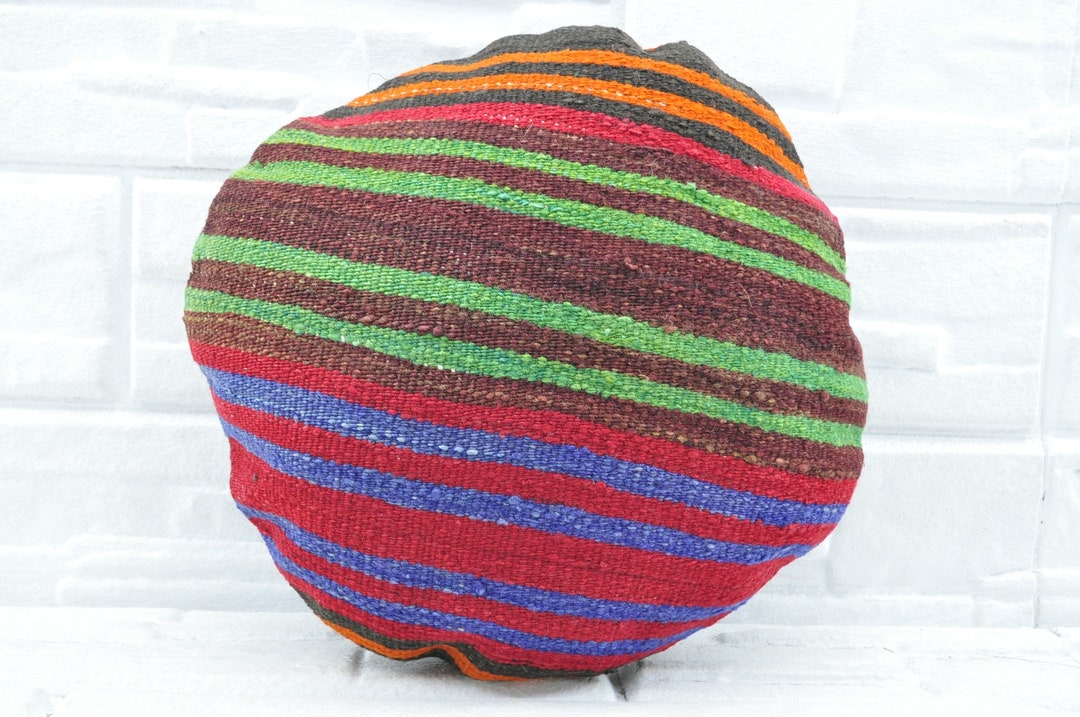 Throw Pillow, Turkish Kilim Pillow, Designer Pillows, 16x16 Red Pillow