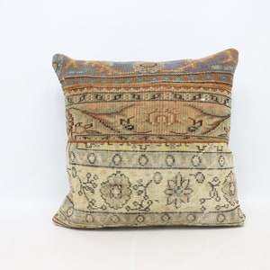 Kilim Pillow, Body Pillow, Kilim Pillows, 28x28 Beige Cushion Case, Rug Cushion, Personalized Gift Cushion, Tribal Pillow Covers,   470