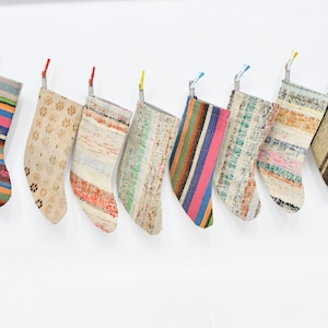 Holiday Stocking, Personalized Gift, Candy Stockings, Wall Hanging Socks, Santa Claus Gifts, Ornament Stockings, Handwoven Stocking,