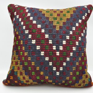 embroidered kilim pillow anatolian kilim pillow pillow cover turkish  kilimn pillow throw pillow 24&quot;x24&quot; cushion cover No 1199