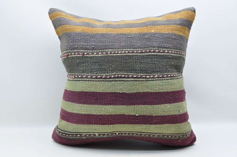kilim pillow kilim pillow cover throw pillow 24x24 cushion cover handmade pillow oriental kilim pillow No 1049