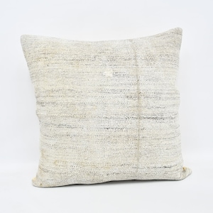 Turkish Kilim Pillow, Personalized Pillow, 28x28 White Pillow Case, Flat Pillow Covers, Kilim Rug Cushion Case, Small Cushion Case, 432
